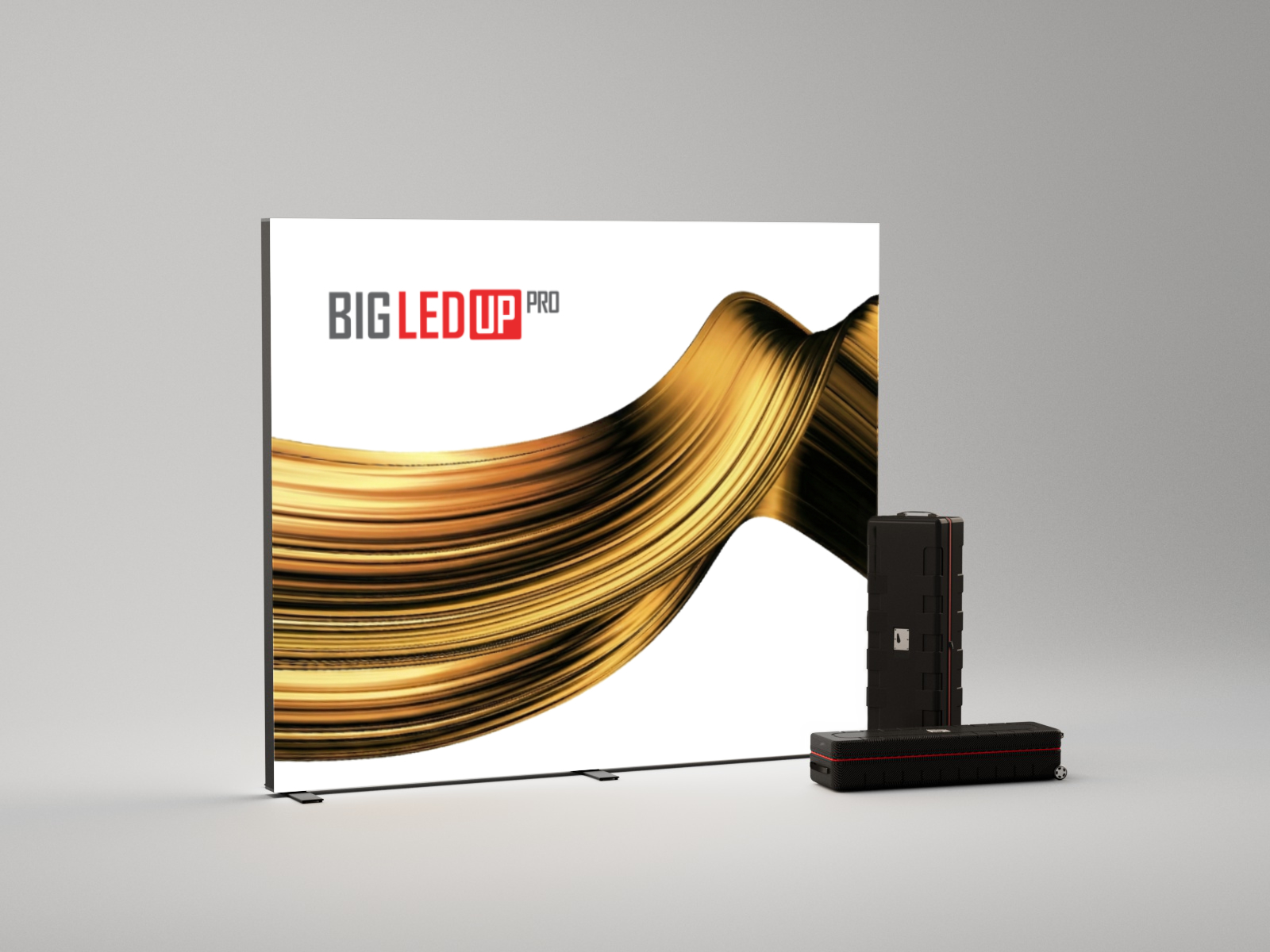 Mobiles BIG LEDUP PRO Leuchtdisplay mit Transportkoffern